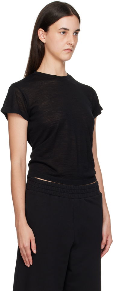 Majica Maison Margiela MM6 Maison Margiela Sheer Wool T-Shirt Črna | S52GC0354 M20123, 1