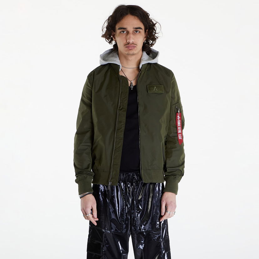 Jakna Alpha Industries MA-1 TT Hood Dark Green Zelena | 196108 257