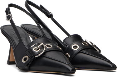 Nakit Aeyde Aeyde Tara Eyelet Slingback Kitten Heels Črna | A11-PU-VDHS75ST179-SS25-800-007, 3