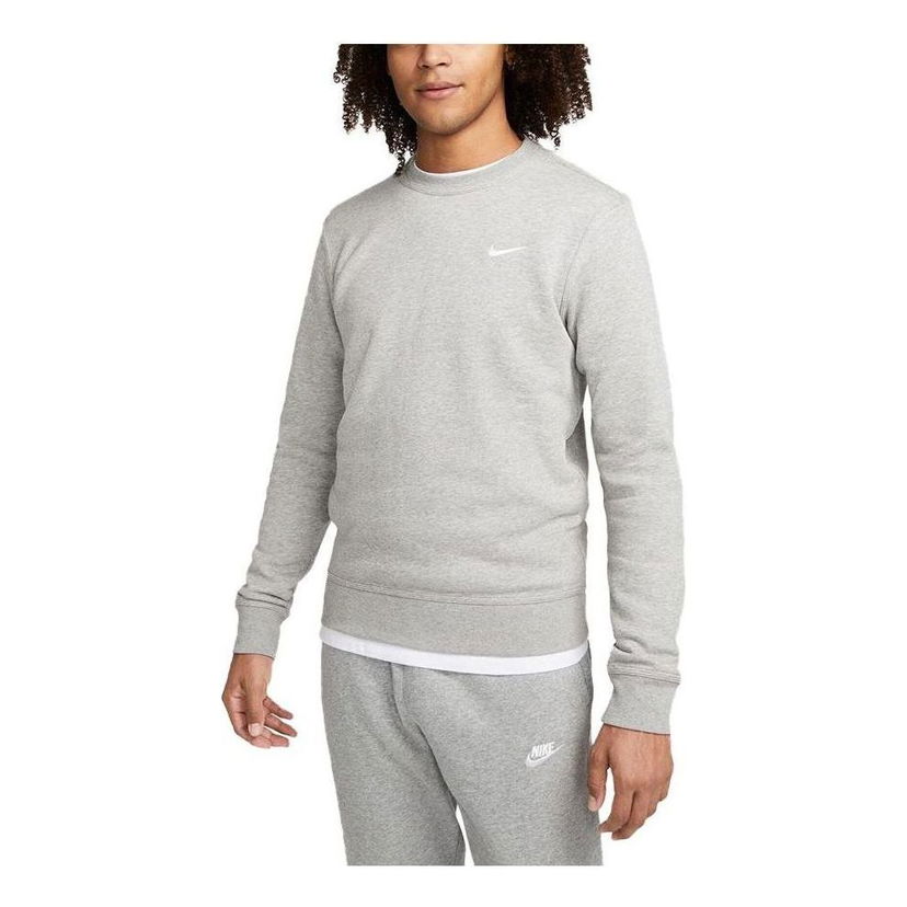 Pleteni pulover Nike Sportswear Club Fleece Sweatshirt Siva | 623459-063