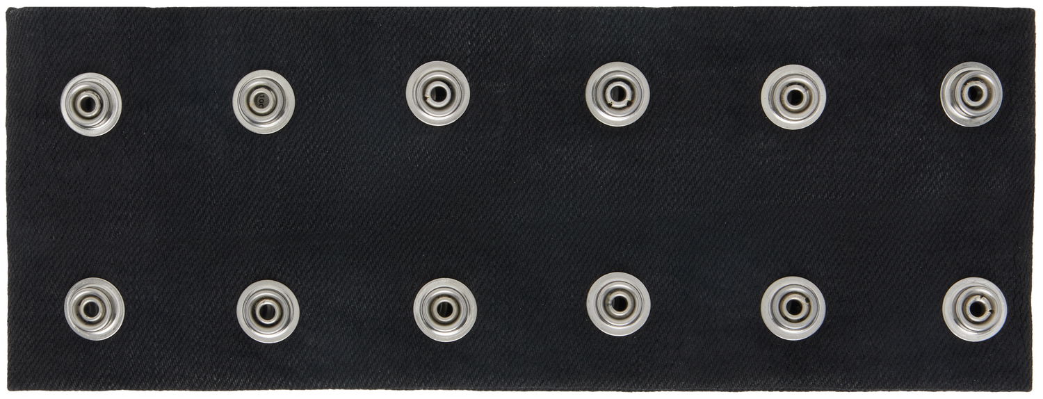 Ogrlica Rick Owens DRKSHDW Concordians Strobe Snap-Button Neck Band Choker Kovinski | DA02E7475 BW, 0