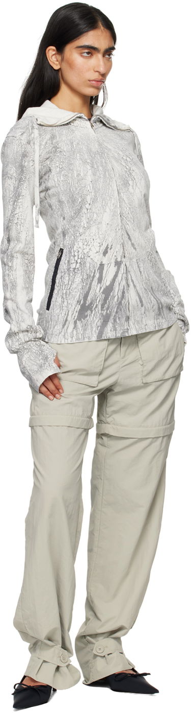 Pulover Acne Studios Acne Studios Dyed Zip-Up Hoodie Siva | BI0203-, 3