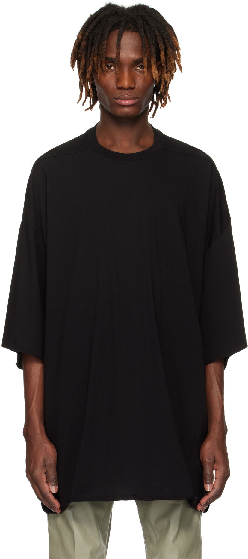 Majica Rick Owens Rick Owens Hollywood Tommy T-Shirt Črna | RU01E5283 JA