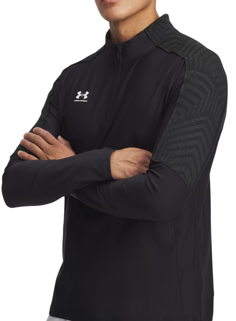 Pulover Under Armour Challenger Pro Midlayer 1/4 Zip Top Črna | 6008988-001