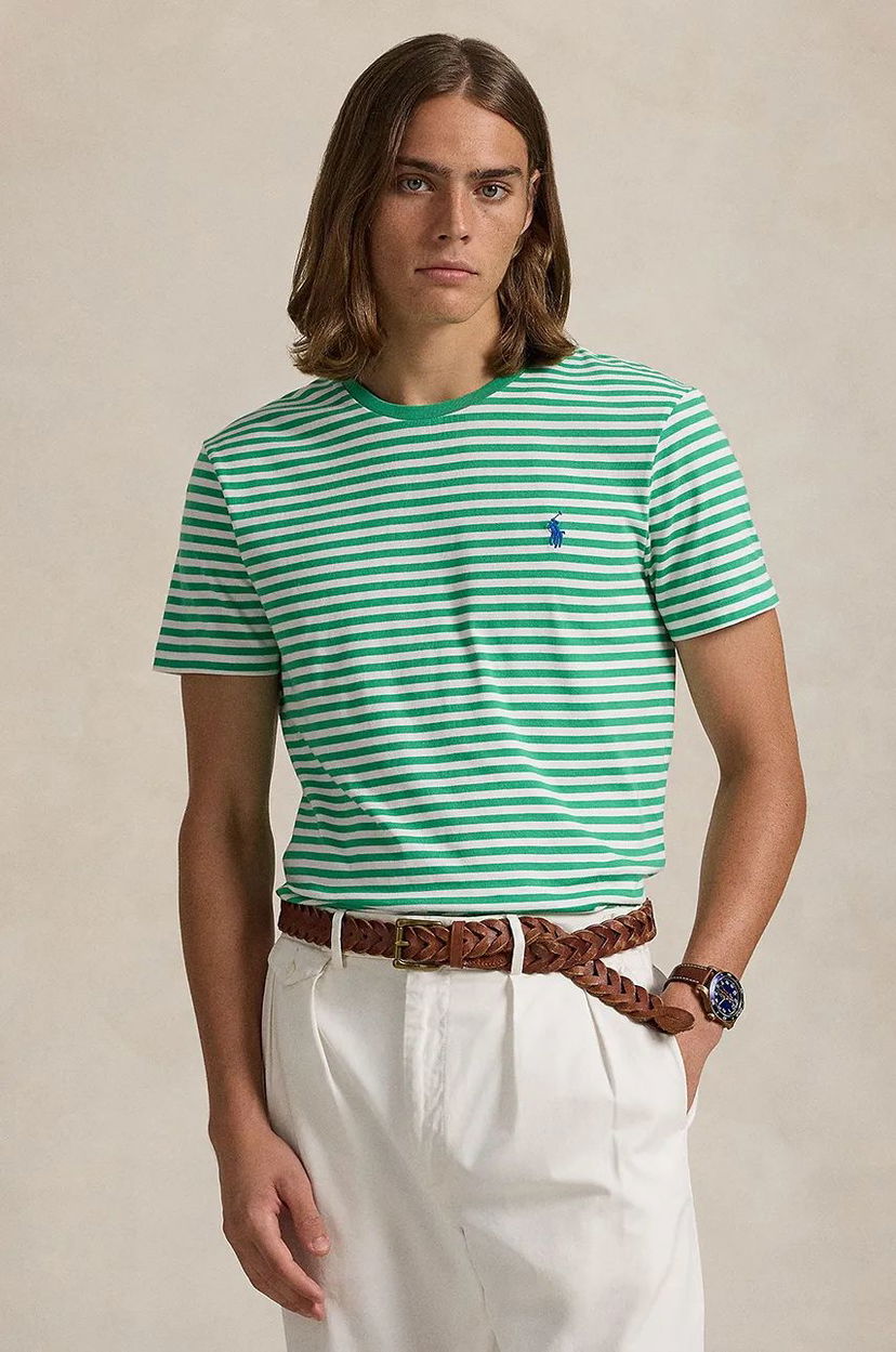 Majica Polo by Ralph Lauren Polo Ralph Lauren Striped T-Shirt Zelena | 710956828