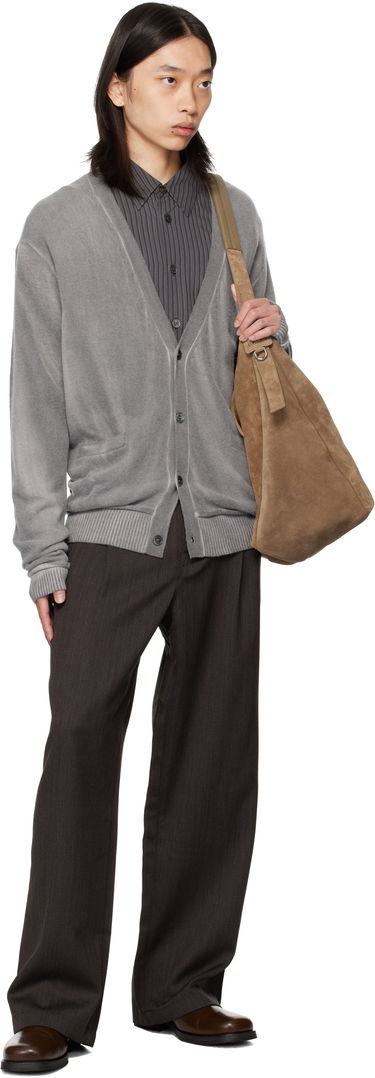 Pleteni pulover OUR LEGACY Parallel Cardigan Siva | M4253PG, 3