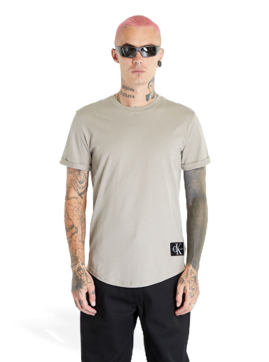 Majica CALVIN KLEIN Jeans Badge Turn Up Short Sleeve T-Shirt Grey Siva | J30J323482 PBU