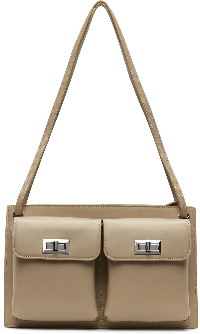 Torba za čez ramo BY FAR BY FAR Billy Shoulder Bag Bež | MWBSB024CL034BG038PL