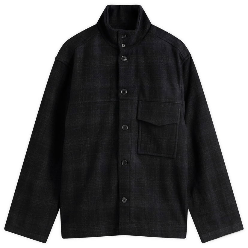 Jakna YMC YMC Cruiser Check Shirt Jacket, Size Small Črna | P5ZAT-01
