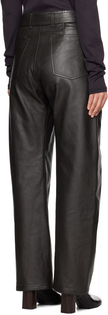 Hlače LEMAIRE Twisted Belted Pants Črna | PA1142 LL0095, 2