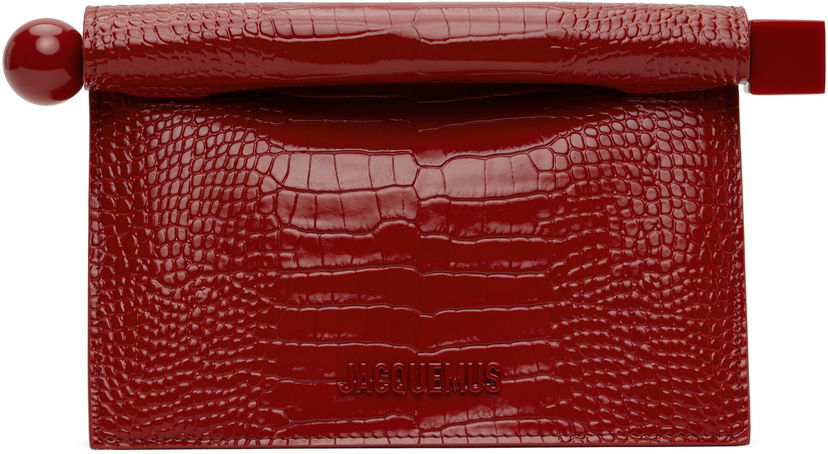 Denarnica Jacquemus Jacquemus La Croisière 'The Small Rond Carré' Clutch Rdeča | 25E241BA392-3238