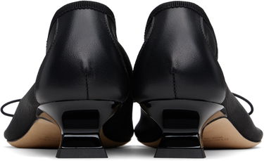 Superge in čevlji Simone Rocha Simone Rocha Mesh Ballerina Kitten Heels Črna | LH15 0804, 1