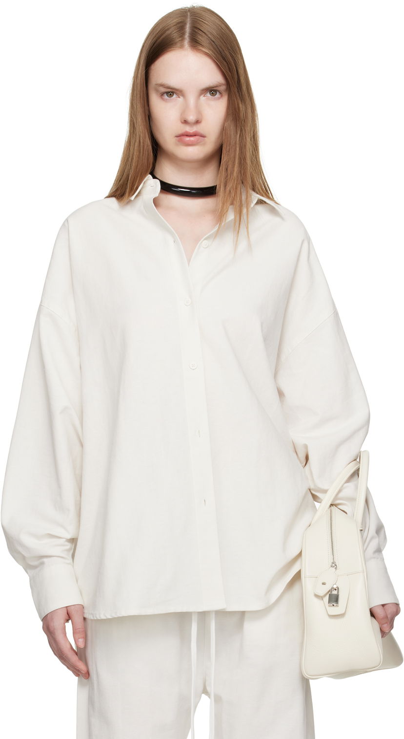 Srajce Fear of God Fear of God ESSENTIALS Relaxed Shirt Bela | 186SP255524FW