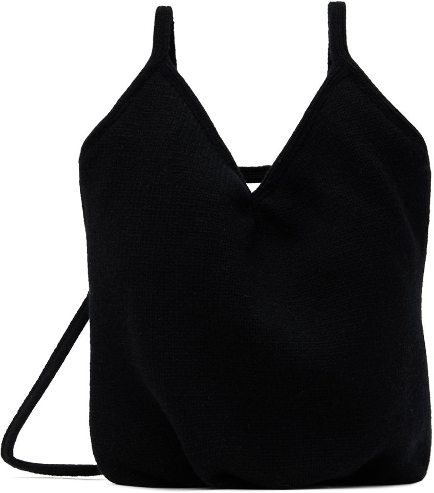 Torba za čez ramo We11done We11done Mini Touch Knit Shoulder Bag Črna | WD-AB3-23-481-U-BK, 0