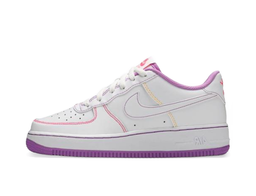 Superge in čevlji Nike Air Force 1 '07 Low GS "Contrast Stitch - Fuchsia Glow" W Bela | CW1575-110