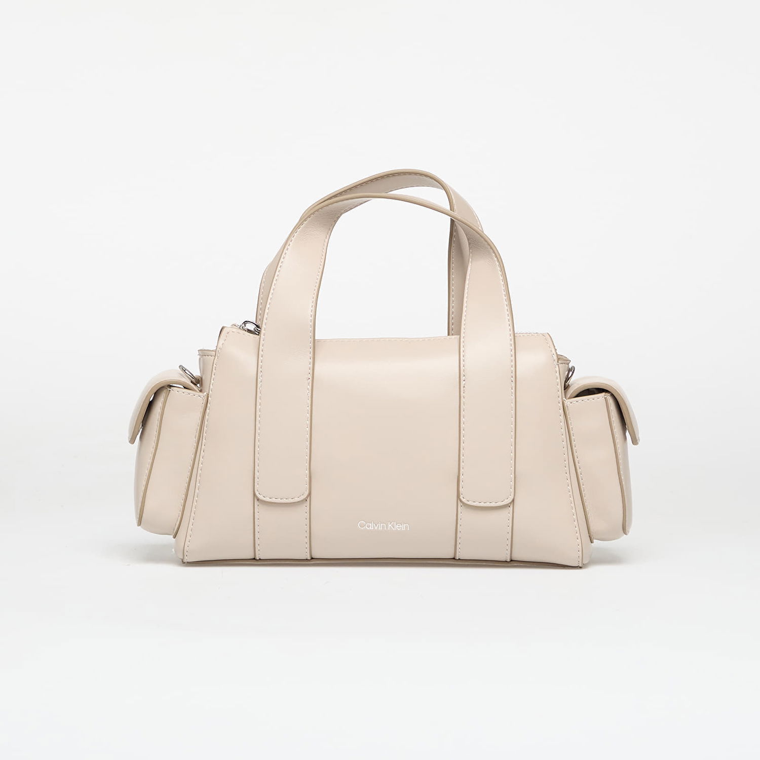 Torba za čez ramo CALVIN KLEIN Calvin Klein Webbing Strap Pocket Crossover Bag Bež | LV04F3291G 2QO, 1