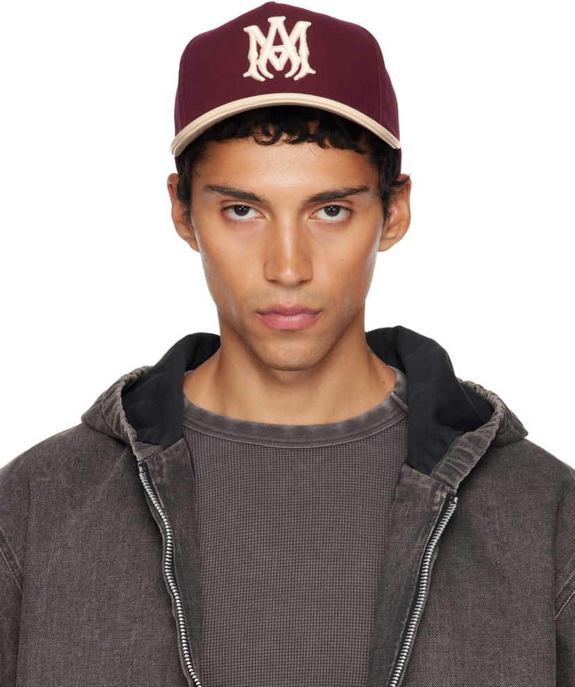 Kapa AMIRI AMIRI Two Tone Canvas Cap Bordo | AMHACP1068