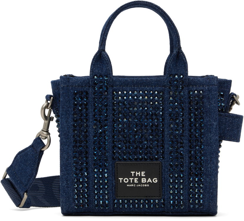 Tote bag Marc Jacobs Marc Jacobs 'The Crystal Denim Crossbody' Tote Bag Modra | 2S5HCR019H03