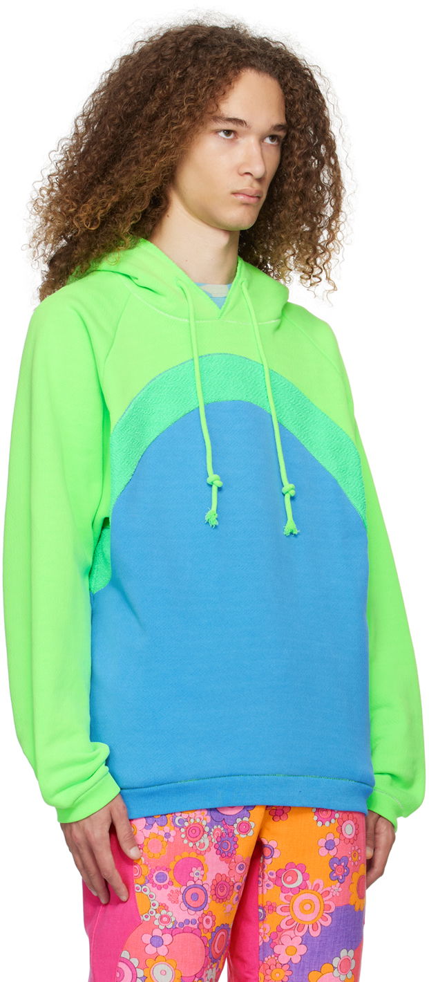 Pulover ERL Rainbow Colorblock Hoodie Večbarvna | ERL07T023, 1