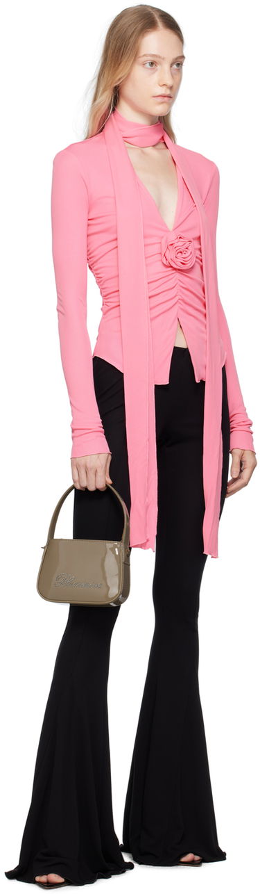 Torbica Blumarine Small Rhinestone Shoulder Bag Bež | P344W002A, 3