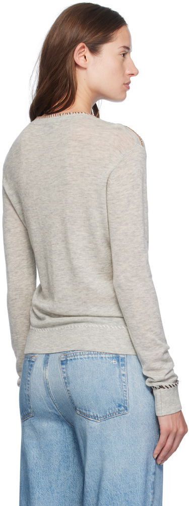 Pleteni pulover rag & bone rag & bone Indie Crewneck Sweater Siva | WAS24F045BG45, 2