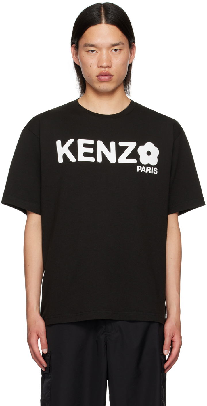 Majica KENZO Black Paris Boke Flower 2.0 T-Shirt Črna | FE65TS4724SG