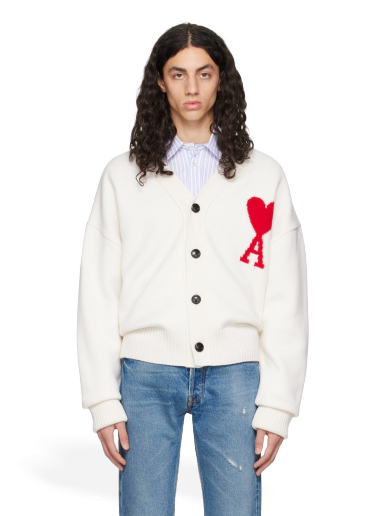 Pleteni pulover AMI Cardigan Bela | BFUKC002.018