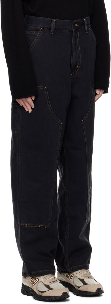 Cargo hlače Carhartt WIP Double Knee Denim Work Pants Črna | I034229 8906, 1