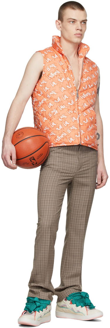 Telovnik ERL Print Polyester Down Vest Oranžna | ERL04C005, 4