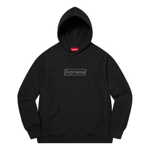 Pulover Supreme KAWS Chalk Logo Sweatshirt Črna | SUP-SS21-401
