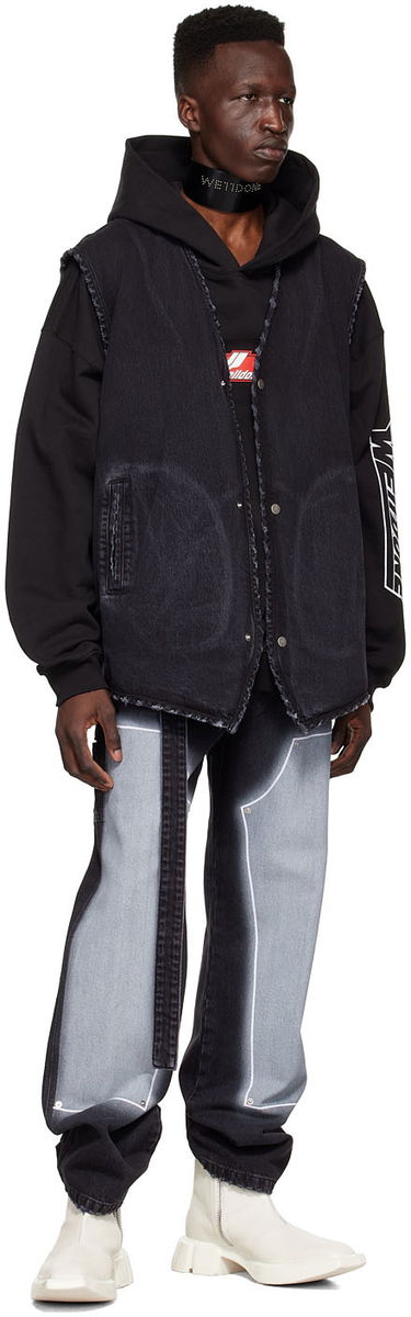 Telovnik We11done Denim Button-Up Vest Črna | WD-DV1-22-362-M-WB, 2