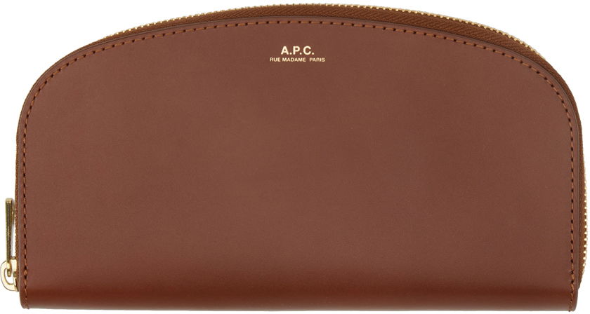 Denarnica A.P.C. Demi-Lune Wallet Rjava | PXAWV-F63218, 0