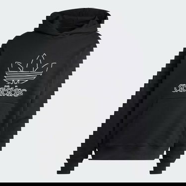 Pulover adidas Performance Outline Trefoil Hoodie Črna | JP1079, 4