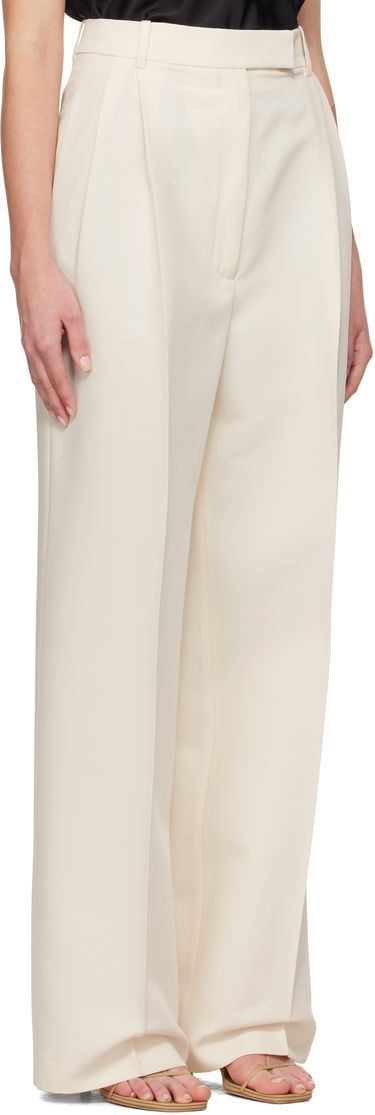 Hlače Róhe Róhe High-Waist Tailored Trousers Bela | 414-30-052, 1