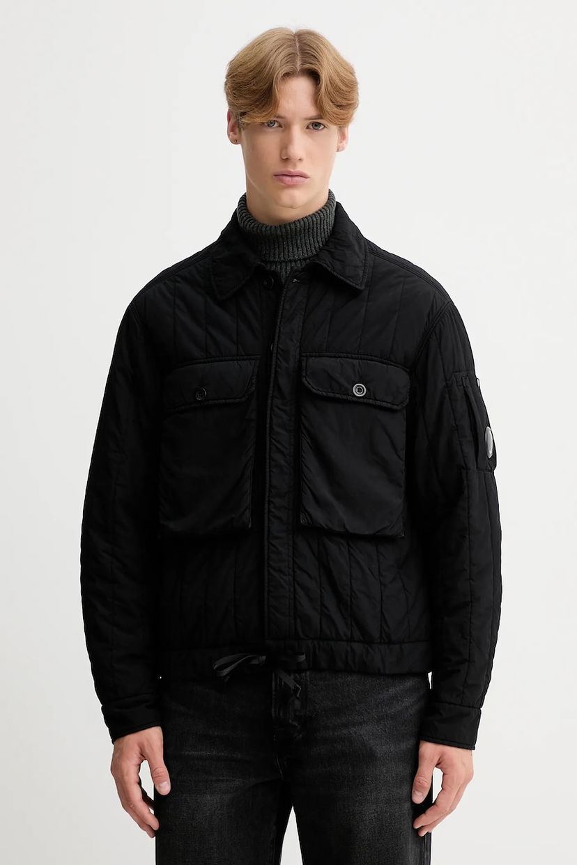 Jakna C.P. Company C.P. Company Quilted Overshirt Črna | 19CMOW080A110437G