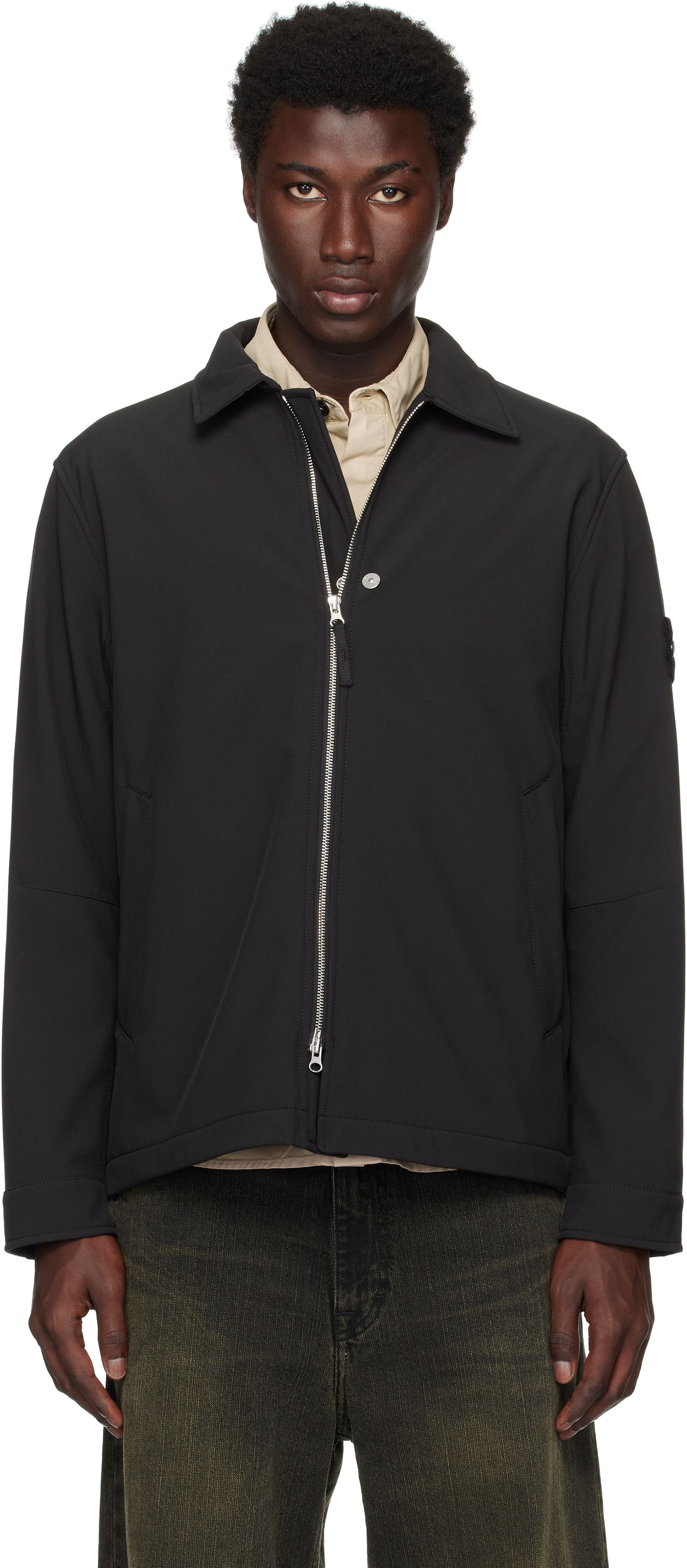 Jakna Stone Island Soft Shell Jacket Črna | S15 Q100003 S0B22, 0