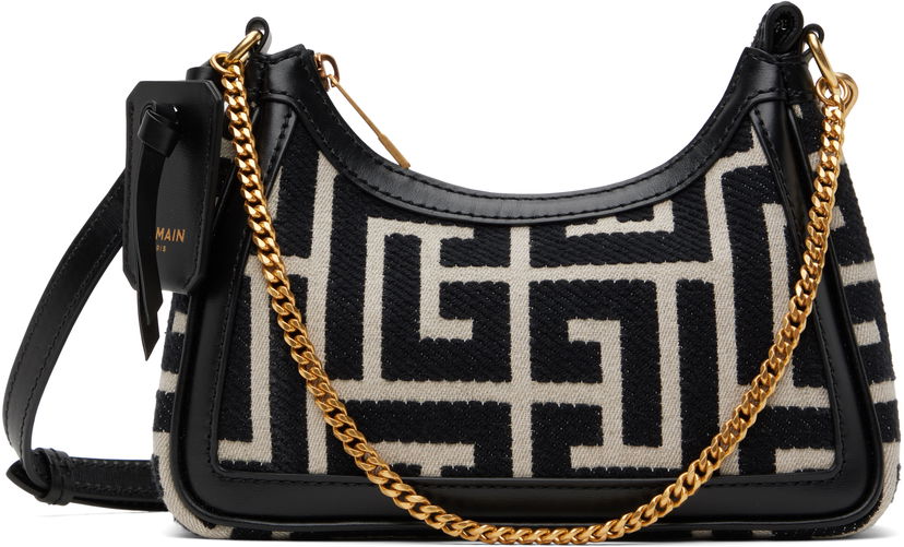 Torbica Balmain Balmain B-Army Shoulder Bag Črna | EN1BT920TJQY