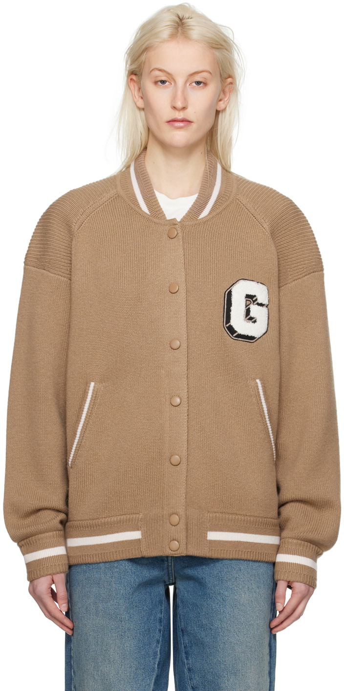 Bomber jakna Givenchy Appliqué Bomber Jacket Bež | BW00N54ZKG250
