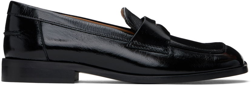 Modni dodatki BOSS BOSS Aysha Leather Loafers Črna | 50512997-1