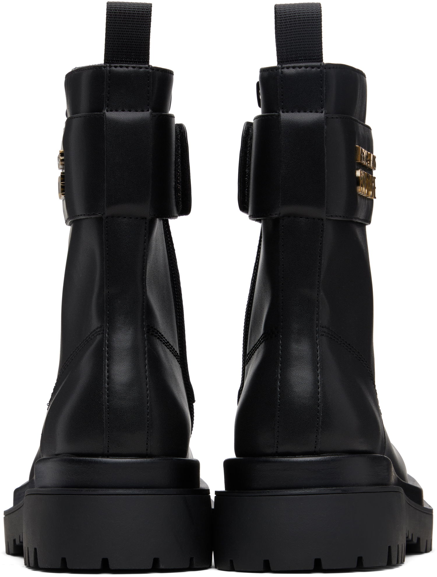 Superge in čevlji Versace Versace Jeans Couture Logo Hardware Boots Črna | E79VA3S64_E71570, 1