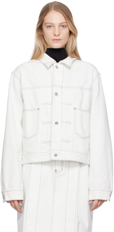 Jakna We11done We11done Tucked Denim Jacket Bela | WD-DJ3-23-338-M-IC, 0