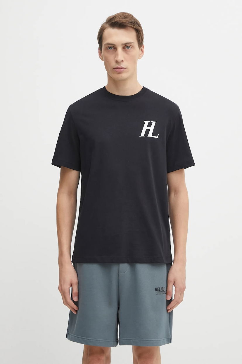 Majica Helmut Lang Helmut Lang Logo Print T-Shirt Črna | P04HM507