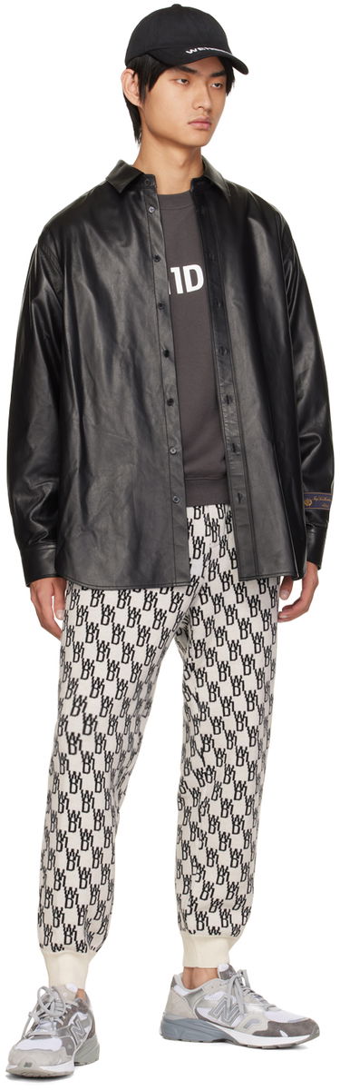 Trenirka We11done Patterned Tapered Lounge Pants Bela | WD-KP9-20-102-U-IV, 3