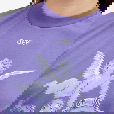 Majica Off-White Framed Putti Regular T-Shirt Lila | OWAA089S25JER0063701, 5