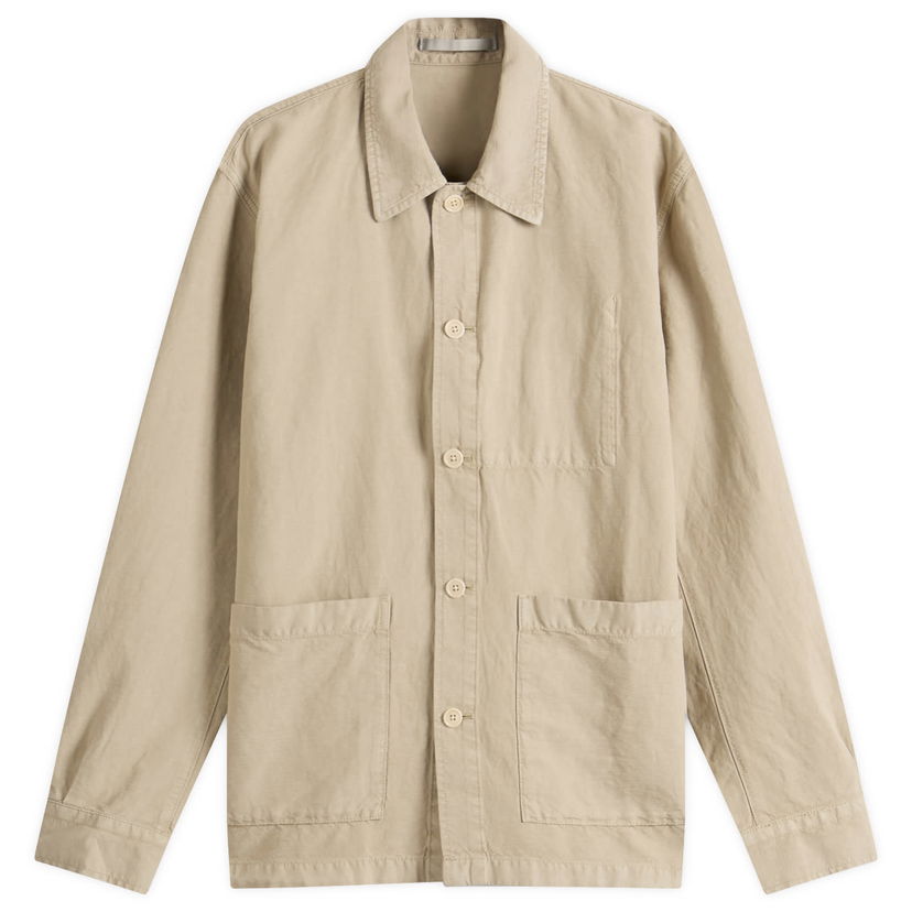 Srajce NORSE PROJECTS Julian Cotton Linen Overshirt, Size Large Bež | N40-0823-2053