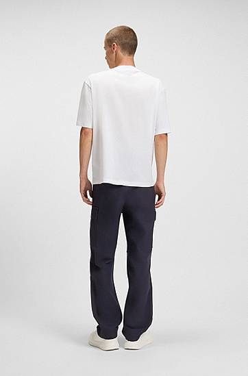 Cargo hlače BOSS Relaxed Fit Ripstop Cargo Trousers Mornarica | 50545643, 1