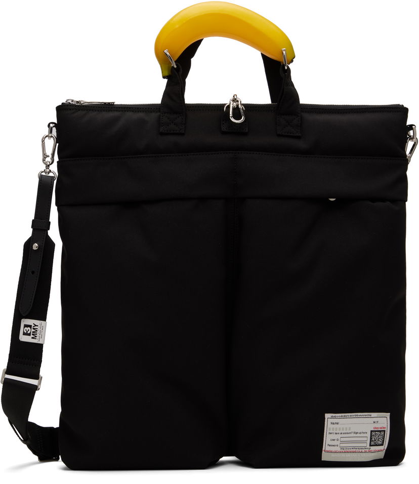 Tote bag Maison MIHARA YASUHIRO MIHARA YASUHIRO Toy Banana Handle Helmet Bag Črna | A14BG705