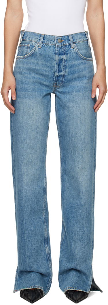 Kavbojke Anine Bing Anine Bing Roy Split Hem Jeans Modra | A-06-1113-477, 0