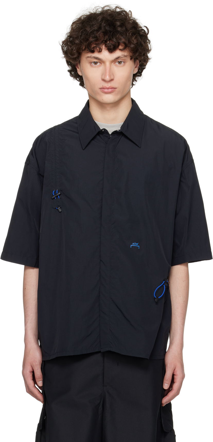 Srajce A-COLD-WALL* A-COLD-WALL* Balfron Short Sleeve Shirt Črna | ACWMSH166