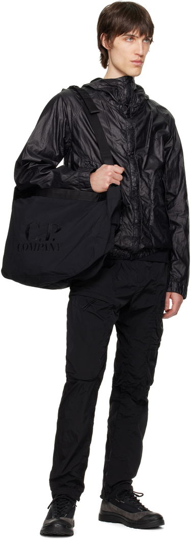 Torba za čez ramo C.P. Company Paper Touch Zipped Shoulder Bag Črna | 18CMAC227A-110188G, 3